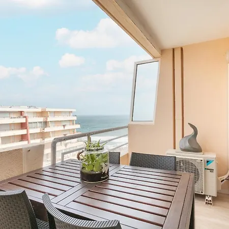 Appartement T3 Terrasse Vue Sur Mer, Piscine, Parking, Wifi Et Clim Sete Exterior photo