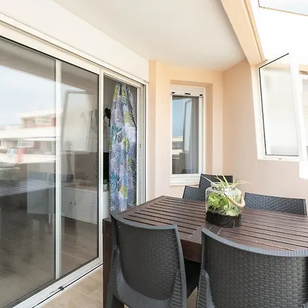 Appartement T3 Terrasse Vue Sur Mer, Piscine, Parking, Wifi Et Clim Sete Exterior photo